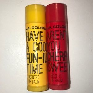 L.A Colors scented vanilla , &’ cherry